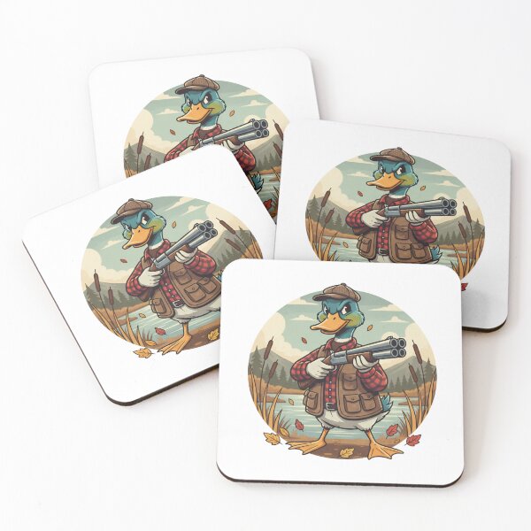 Item preview, Funny Duck Hunter PNG: Cartoon Mallard Clipart (Digital Download) designed and sold by Barek532.
