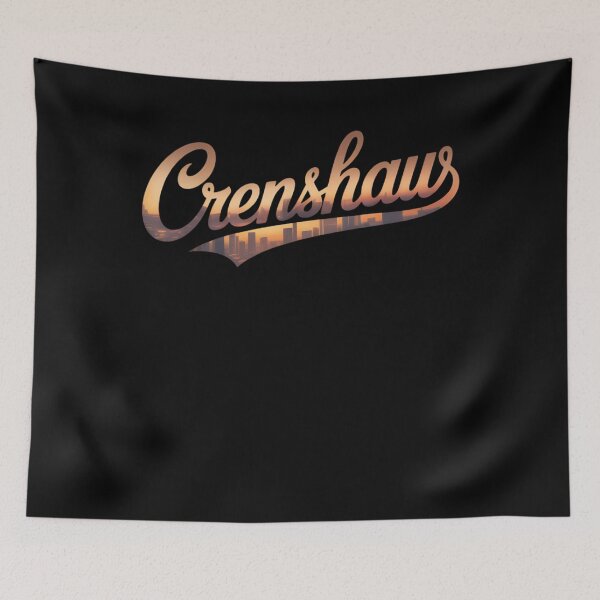 Item preview, Crenshaw California - Unique Striped Brown Text designed and sold by TyraYoung.