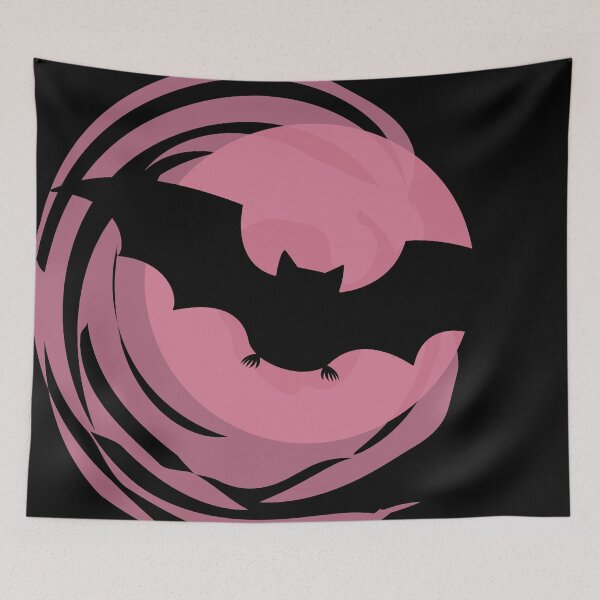 Item preview, Bat on a swirling moon backgroundd 4 Series designed and sold by ZorianArt.