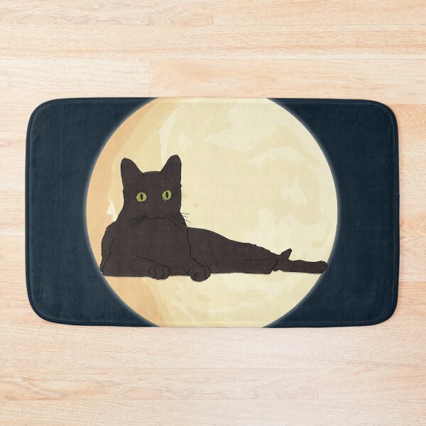 Item preview, Halloween Moonlight Black Cat designed and sold by SugarCore.