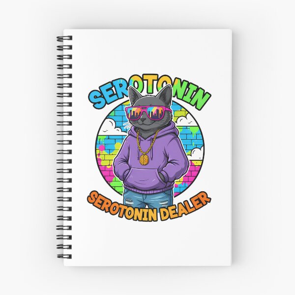 Artikelvorschau, Serotonin Dealer Katze Psychische Gesundheit Glück Humor entworfen und verkauft von GizmoDesign.