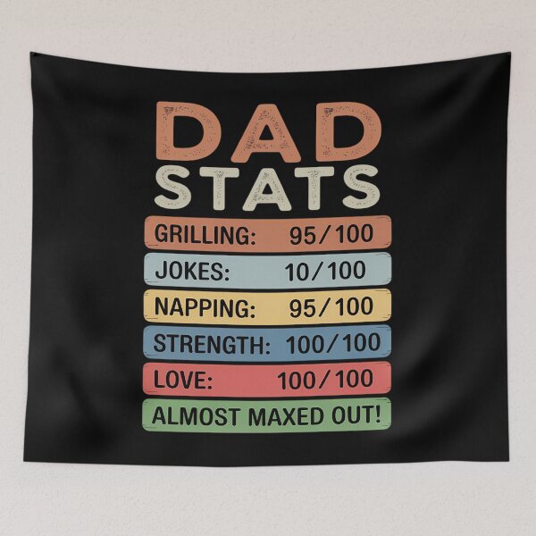 Item preview, Dad Stats Gamer Dad RPG Video Game Lover Father's Day Gaming designed and sold by TyraYoung.
