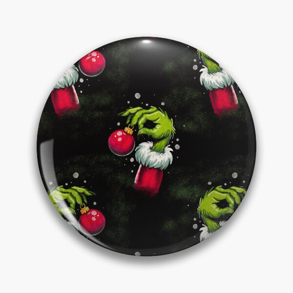 Item preview, Grinch with Christmas Ball in hand Seamless pattern designed and sold by jancajiravova.