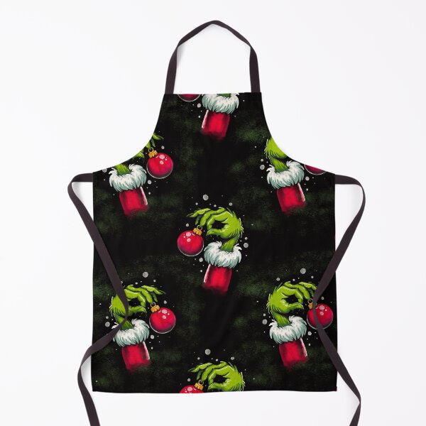Item preview, Grinch with Christmas Ball in hand Seamless pattern designed and sold by jancajiravova.