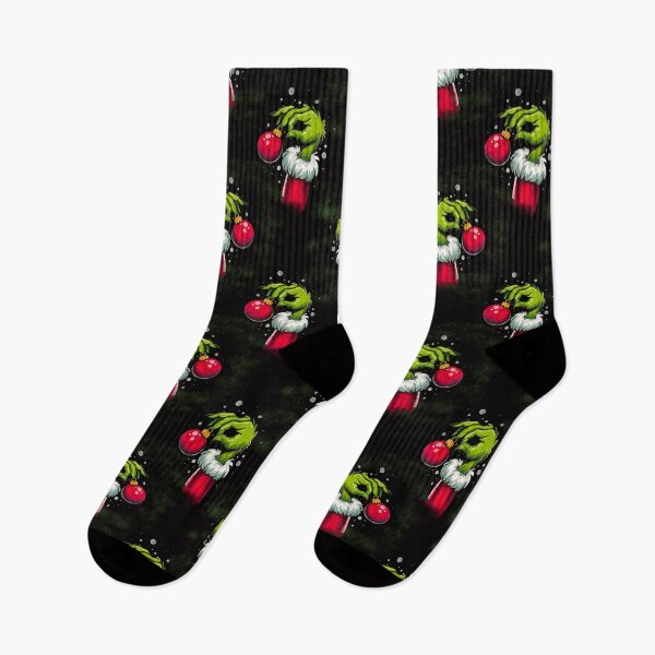 Item preview, Grinch with Christmas Ball in hand Seamless pattern designed and sold by jancajiravova.