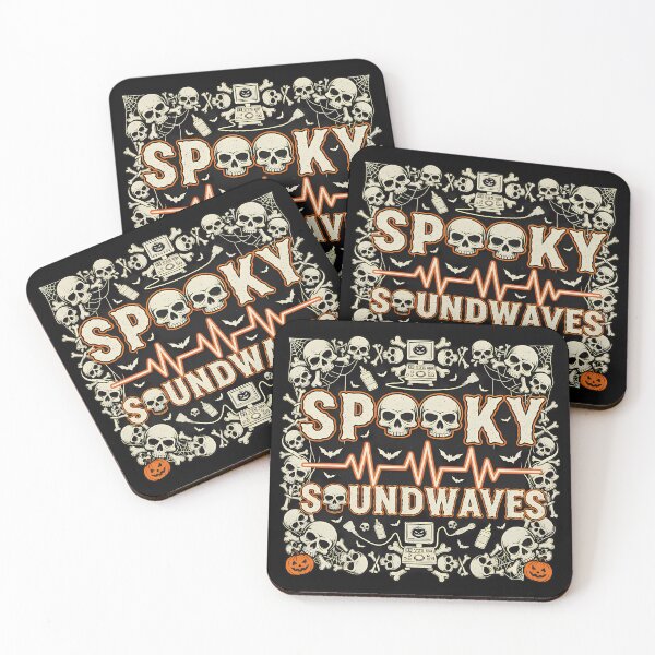 Item preview, Spooky Soundwaves – Halloween Sonographer Skull Design (3) designed and sold by InkoraLab.