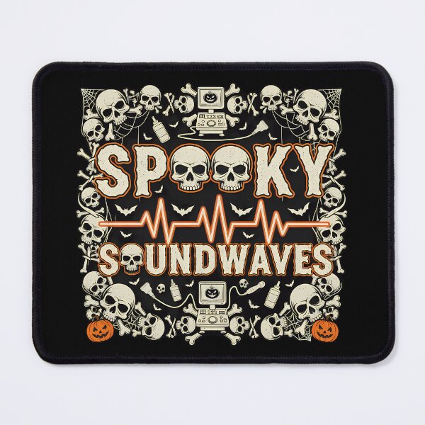 Item preview, Spooky Soundwaves – Halloween Sonographer Skull Design (3) designed and sold by InkoraLab.