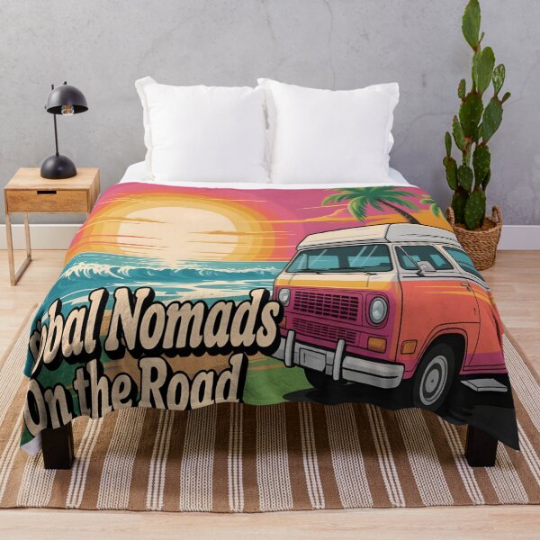 Item preview, Global Nomads on the Road – Van Life Adventure Art designed and sold by 404wearpl.