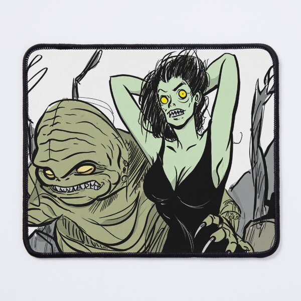 Item preview, The creature from the black lagoon and his bride illustration designed and sold by Vintage Designs +.