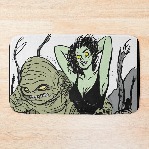 Item preview, The creature from the black lagoon and his bride illustration designed and sold by Vintage Designs +.
