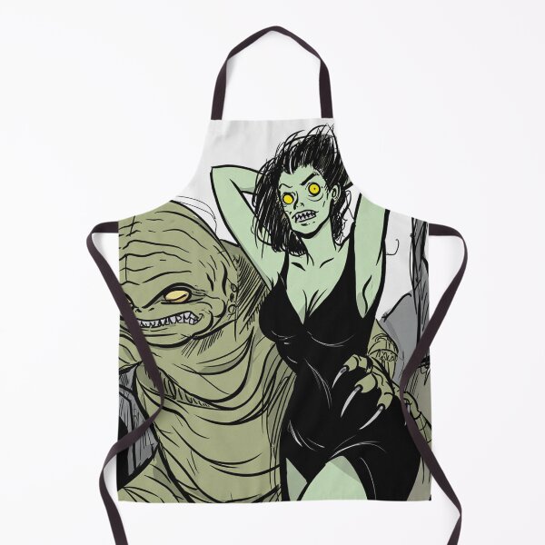 Item preview, The creature from the black lagoon and his bride illustration designed and sold by Vintage Designs +.