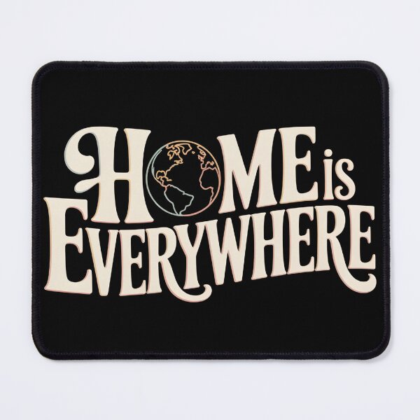 Item preview, Home Is Everywhere – Global Nomad Quote Art designed and sold by 404wearpl.