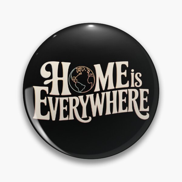 Item preview, Home Is Everywhere – Global Nomad Quote Art designed and sold by 404wearpl.