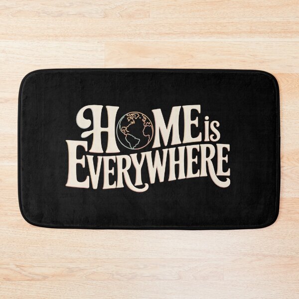 Item preview, Home Is Everywhere – Global Nomad Quote Art designed and sold by 404wearpl.