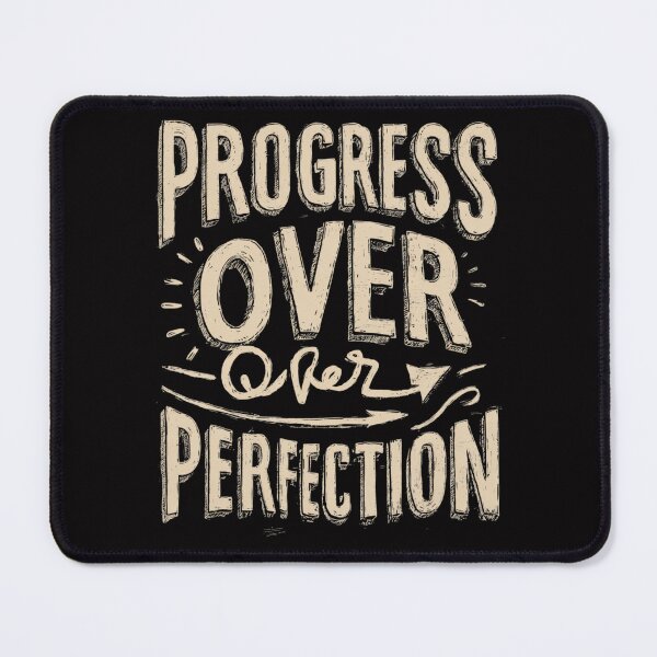 Item preview, Progress Over Perfection – Motivational Growth T-Shirt designed and sold by CrunchyGoats.