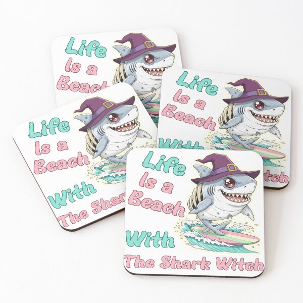 Item preview, Life Is a Beach With The Shark Witch  designed and sold by CheekySniffy.