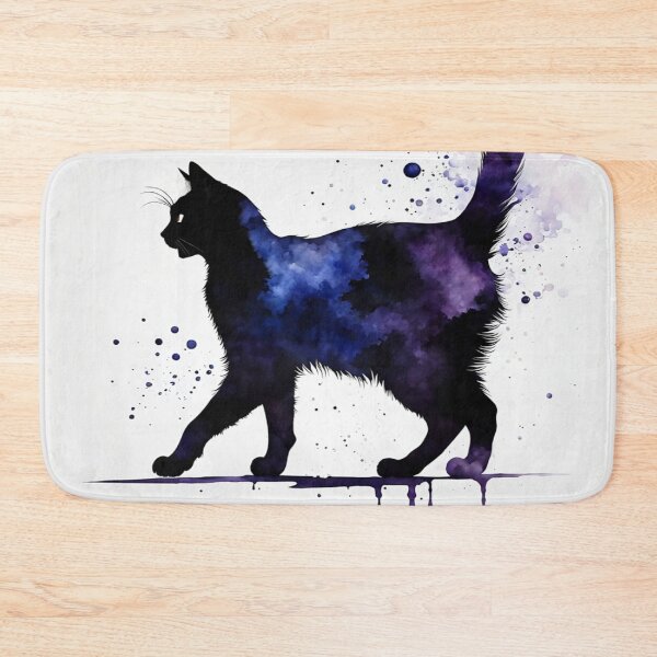 Item preview, Vintage Cat Art: Black Cat Watercolor Painting | Noir Cat Art | Gothic Art | Cat Art | Cat Watercolor Painting designed and sold by UnhingedBird.