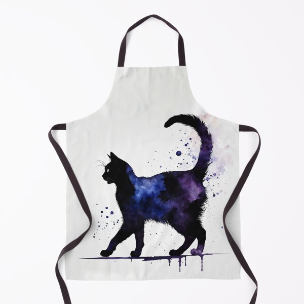 Item preview, Vintage Cat Art: Black Cat Watercolor Painting | Noir Cat Art | Gothic Art | Cat Art | Cat Watercolor Painting designed and sold by UnhingedBird.