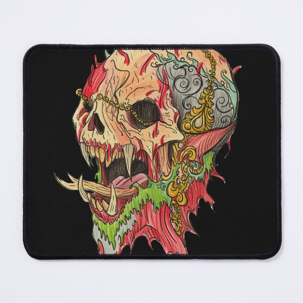Item preview, Cool retro horror Heavy Metal monster flaming evil creature design artwork illustration designed and sold by Vintage Designs +.