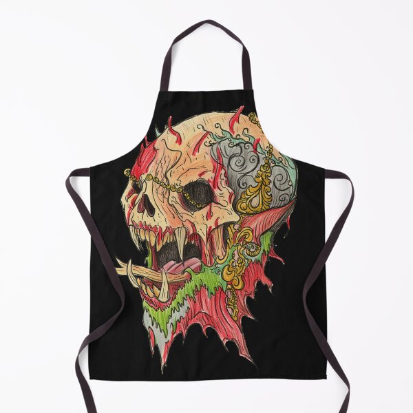 Item preview, Cool retro horror Heavy Metal monster flaming evil creature design artwork illustration designed and sold by Vintage Designs +.