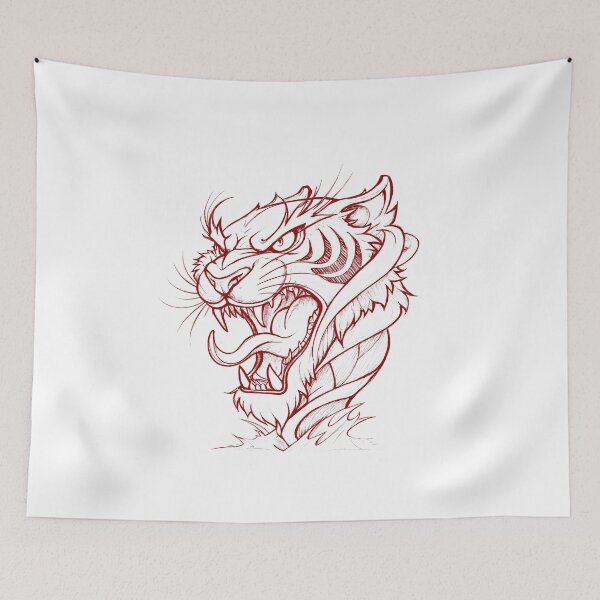 Item preview, Red Tiger designed and sold by NickTaroDesign.
