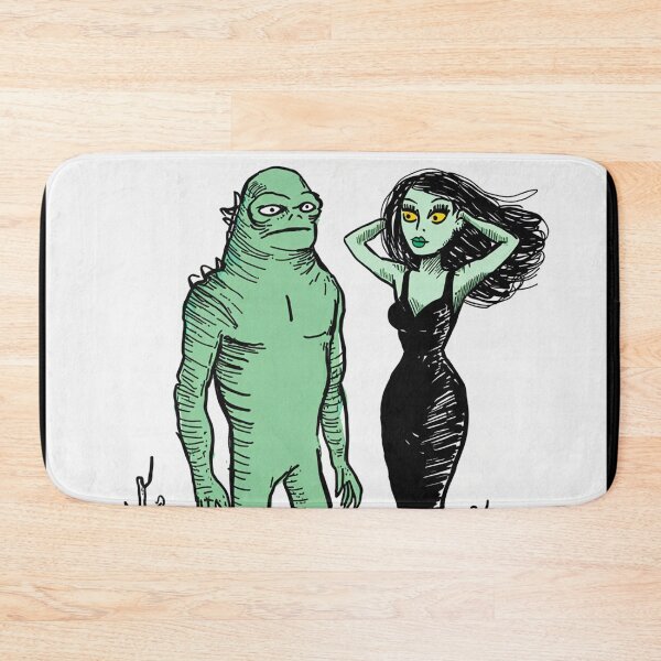 Item preview,  The creature from the black lagoon and his bride illustration designed and sold by Vintage Designs +.