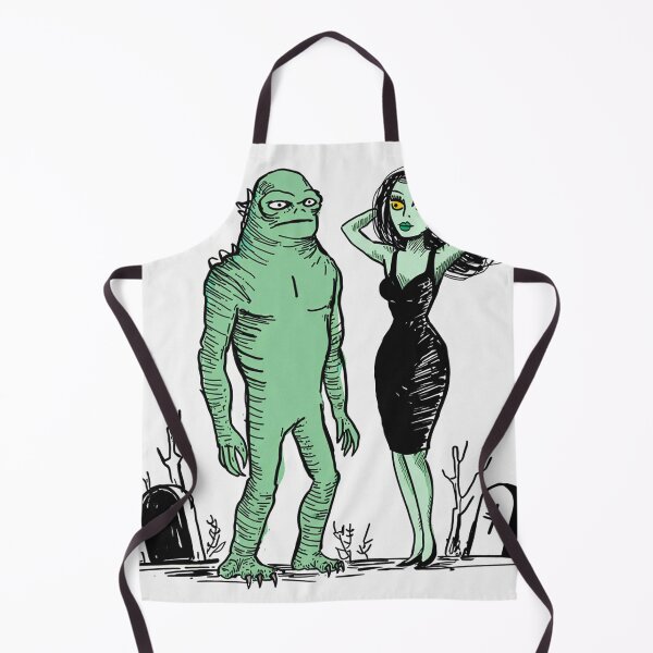 Item preview, The creature from the black lagoon and his bride illustration designed and sold by Vintage Designs +.