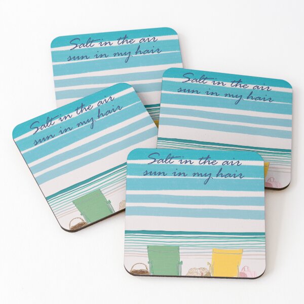 Item preview, Minimal Coastline & Beach Chair Art for Australia Summer designed and sold by SugarCore.