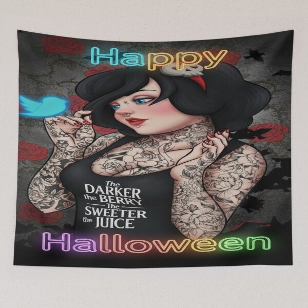 Item preview, ​"Goth Snow White: Happy Halloween" designed and sold by "TXSiSsY's TRIUMPH BY GRACE".