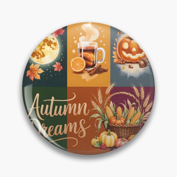 Item preview, Autumn Dreams - Cozy Fall Harvest & Halloween Collage Sticker designed and sold by FestivityFinds.
