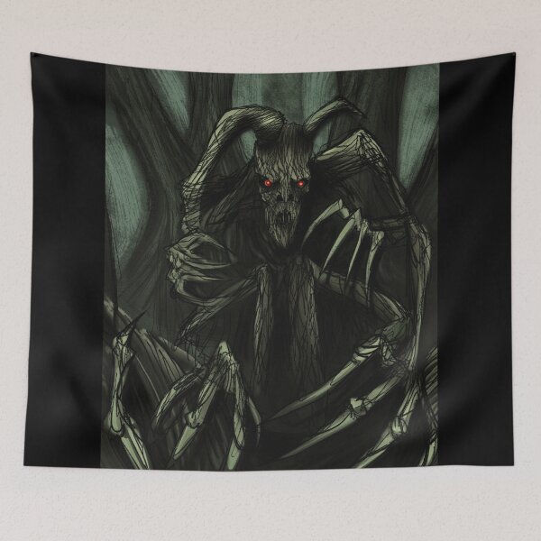 Item preview, Monster of the deep dark forest illustration designed and sold by Vintage Designs +.