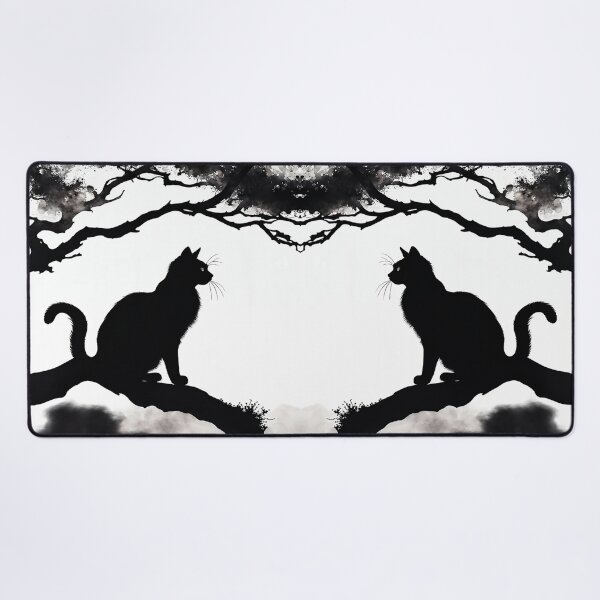 Item preview, Vintage Cat Art: Black Cat Watercolor Painting | Noir Cat Art | Gothic Art | Cat Art | Cat Watercolor Painting designed and sold by UnhingedBird.