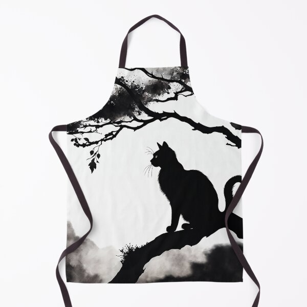 Item preview, Vintage Cat Art: Black Cat Watercolor Painting | Noir Cat Art | Gothic Art | Cat Art | Cat Watercolor Painting designed and sold by UnhingedBird.