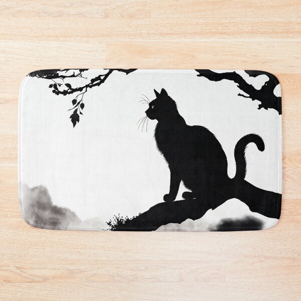 Item preview, Vintage Cat Art: Black Cat Watercolor Painting | Noir Cat Art | Gothic Art | Cat Art | Cat Watercolor Painting designed and sold by UnhingedBird.