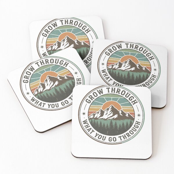 Item preview, Grow Through What You Go Through Nature Badge T-Shirt designed and sold by MofazStyle.