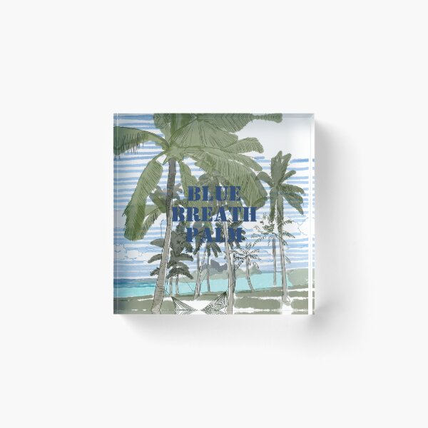 Item preview, Blue, Breath, Palm — Minimal Coastal Art for Australia designed and sold by SugarCore.