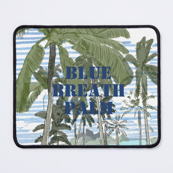 Item preview, Blue, Breath, Palm — Minimal Coastal Art for Australia designed and sold by SugarCore.