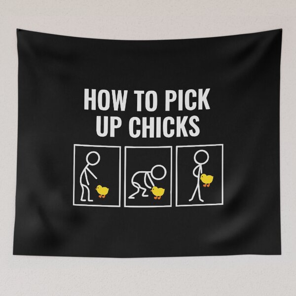 Item preview, Funny How To Pick Up Chicks Double Meaning Dating Flirty Humor designed and sold by w1ckerman.