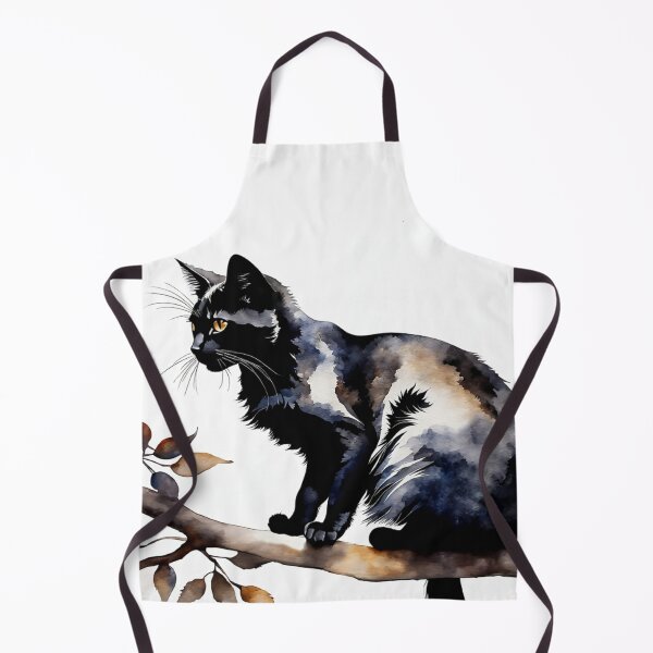Item preview, Vintage Cat Art: Black Cat Watercolor Painting | Animal Art | Gothic Art | Cat Art | Cat Watercolor Painting designed and sold by UnhingedBird.
