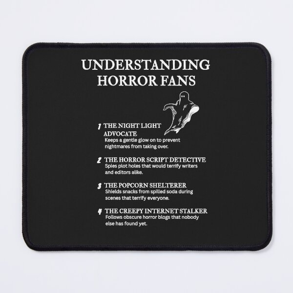 Item preview, Understanding Horror Fans Vol. 3 – Horror Movie Humor & Insight – Black designed and sold by PsyFlow35.