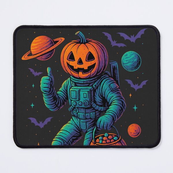 Item preview, Trick or Treat Galaxy – Pumpkin Astronaut Trick-or-Treating in Space designed and sold by KrintoryTees.