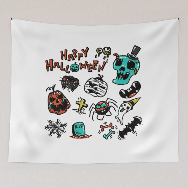 Item preview, Happy Halloween pumpkin vintage designed and sold by JiraVibes.
