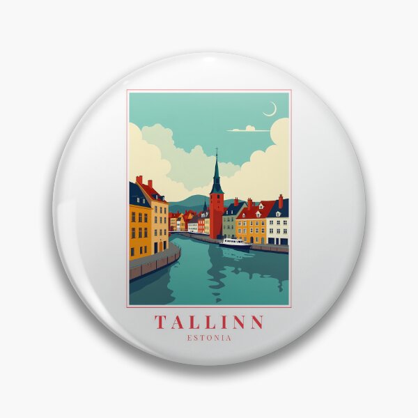 Item preview, Tallinn Estonia Illustration – Historic Skyline, Medieval Streets & Baltic Elegance designed and sold by MapMyMiles.