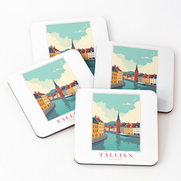 Item preview, Tallinn Estonia Illustration – Historic Skyline, Medieval Streets & Baltic Elegance designed and sold by MapMyMiles.