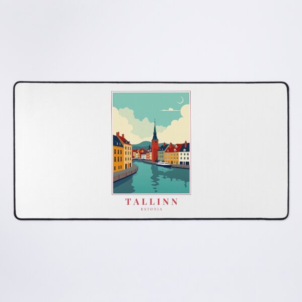 Item preview, Tallinn Estonia Illustration – Historic Skyline, Medieval Streets & Baltic Elegance designed and sold by MapMyMiles.
