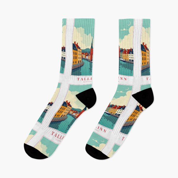 Item preview, Tallinn Estonia Illustration – Historic Skyline, Medieval Streets & Baltic Elegance designed and sold by MapMyMiles.