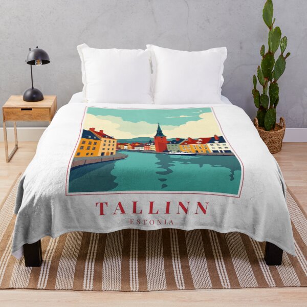 Item preview, Tallinn Estonia Illustration – Historic Skyline, Medieval Streets & Baltic Elegance designed and sold by MapMyMiles.