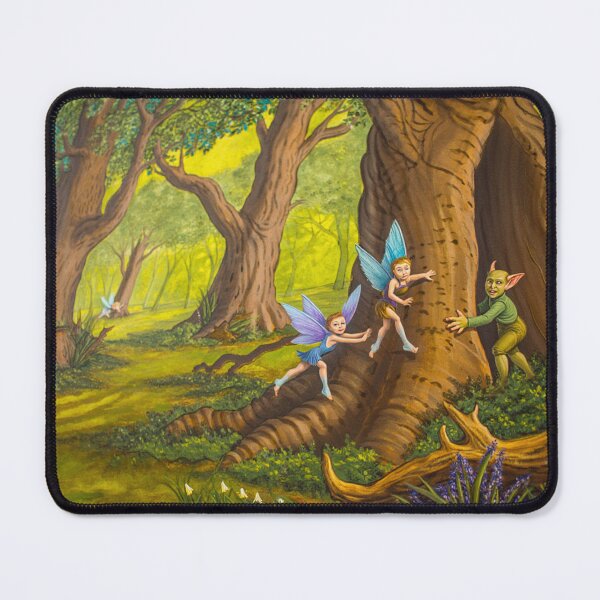 Item preview, Fairies in the forest illustration designed and sold by Vintage Designs +.