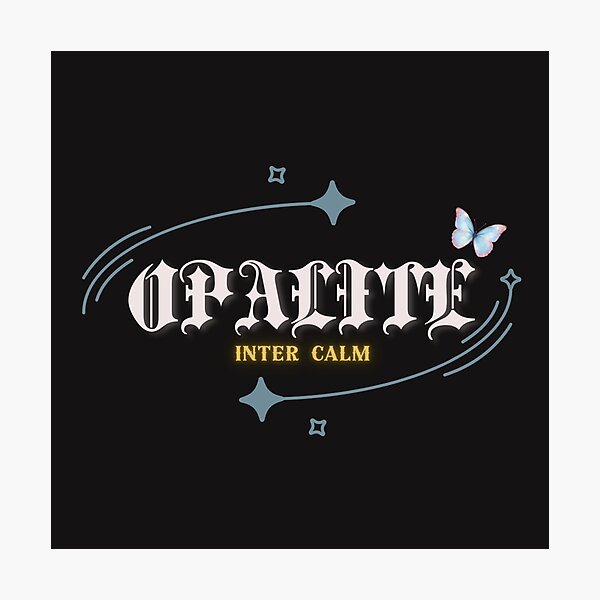 Item preview, Opalite Inter Calm - Spiritual Butterfly Aesthetic Design designed and sold by phiawdesign9.