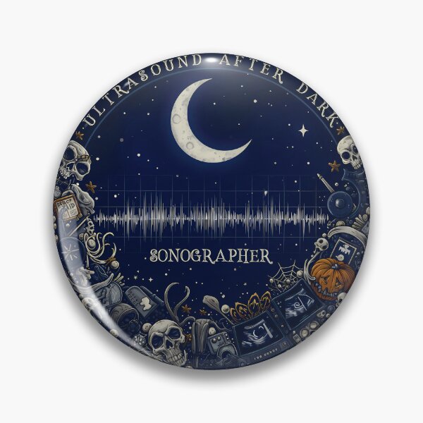 Item preview, Ultrasound After Dark – Halloween Sonographer Moon Design (1) designed and sold by InkoraLab.